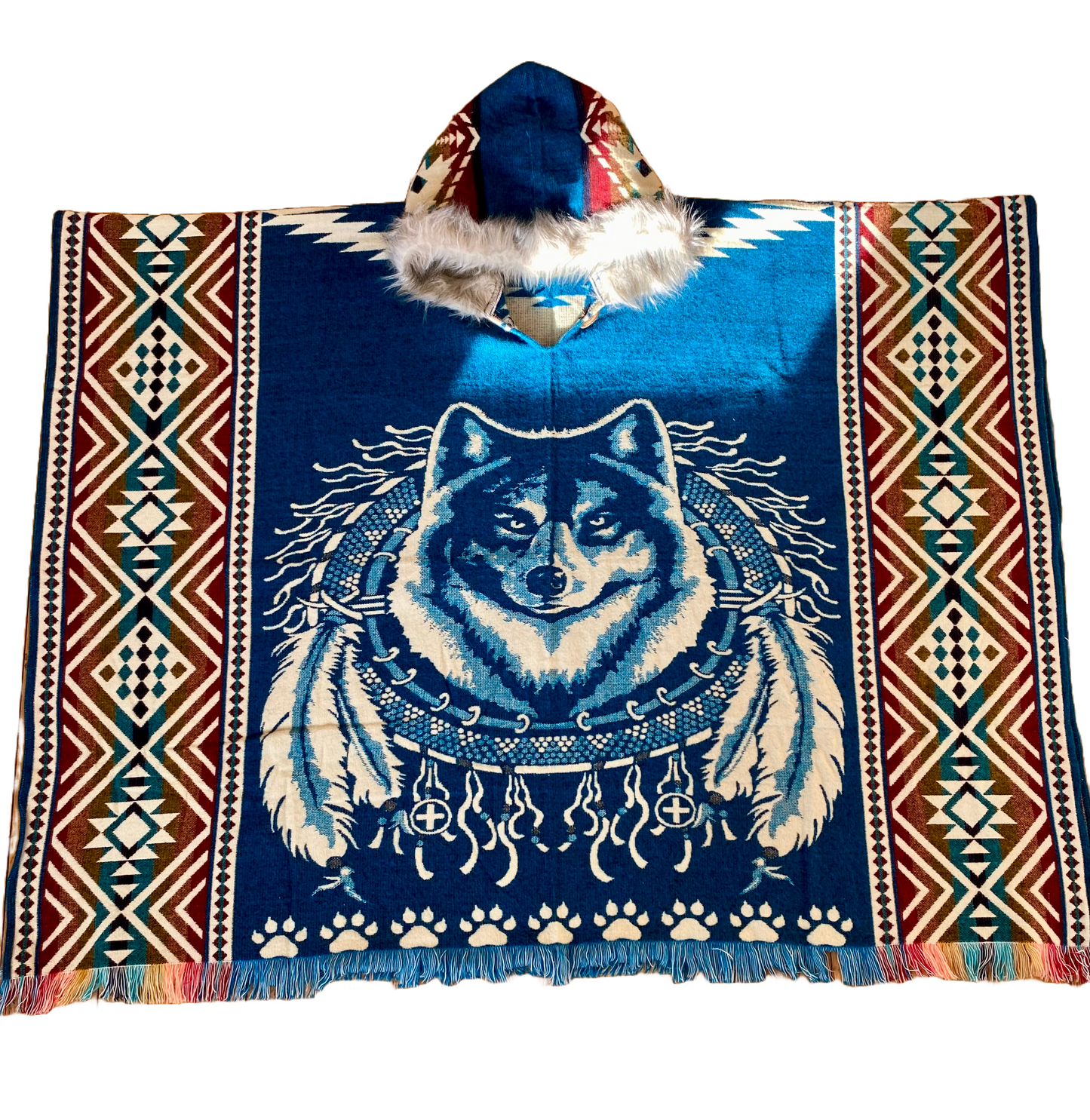 Wolf poncho