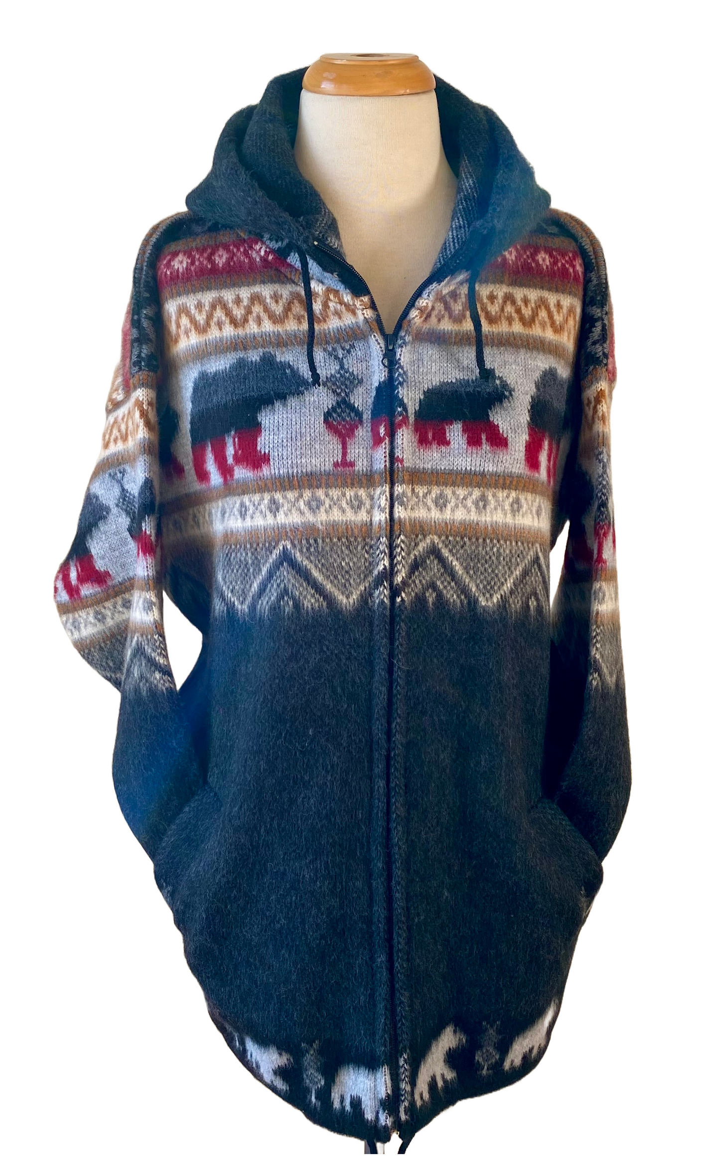 AlpacaChill   Bear  Heavyweight  Alpaca blend Hoodie