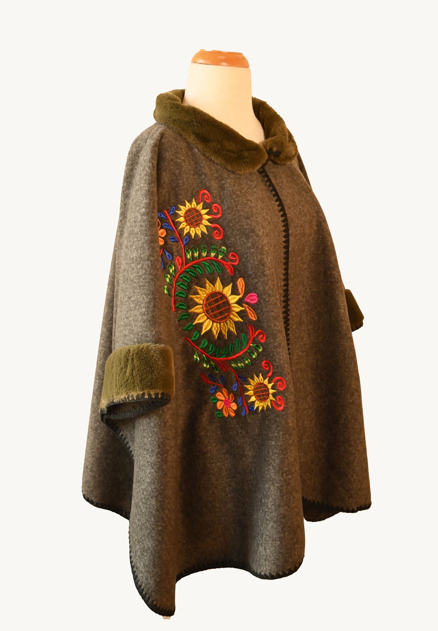 Fleece lined  Poncho